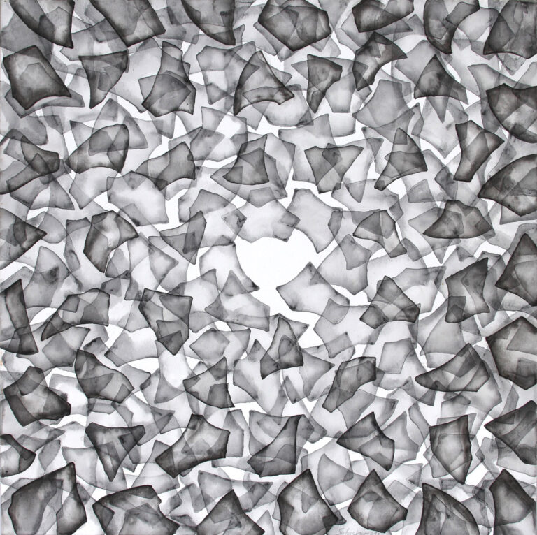 Schweiger intro 100x100cm Tusche Lavur auf LW 2020 768x766