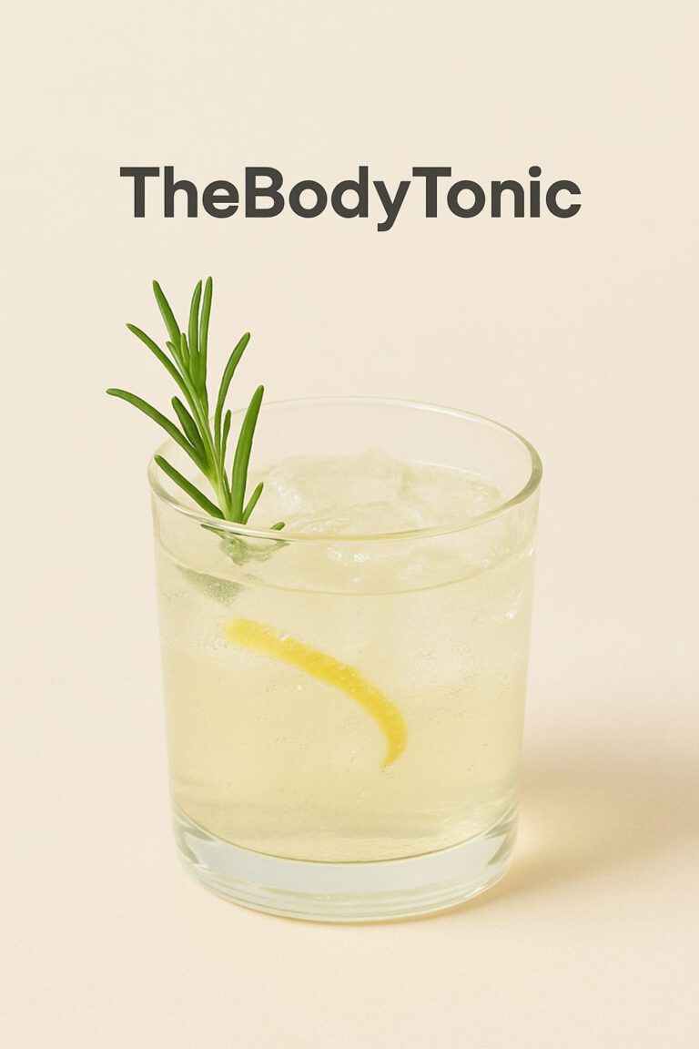 Erfrischender Cocktail mit Rosmarin und Zitrone 768x1152
